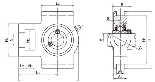 Stamped Steel Housing SSUCT206