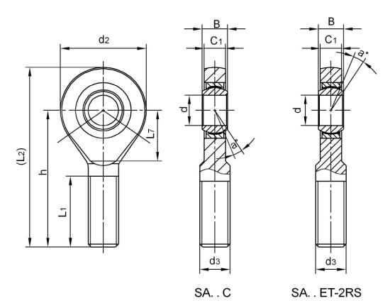 Rod Ends SA35ET-2RS Rod Ends SA35ET-2RS