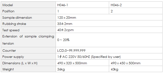 H046 IULTCS Leather Abrasion Tester