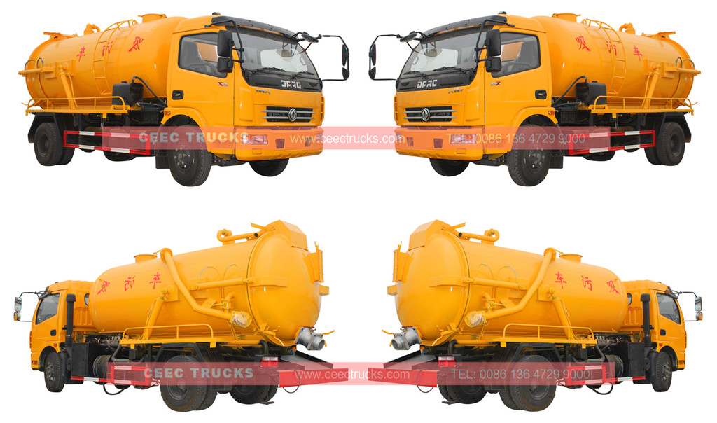  Cesspit emptier truck 6cbm wholeview