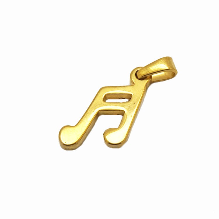 wholesale small style manufacturers custom trendy fashion jewelry musical note 316 stainless steel pendant wholesale small style manufacturers custom trendy fashion jewelry musical note 316 stainless steel pendant