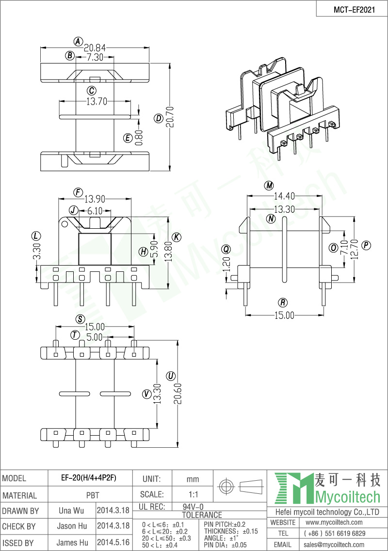 Drive transformer bobbin supplier