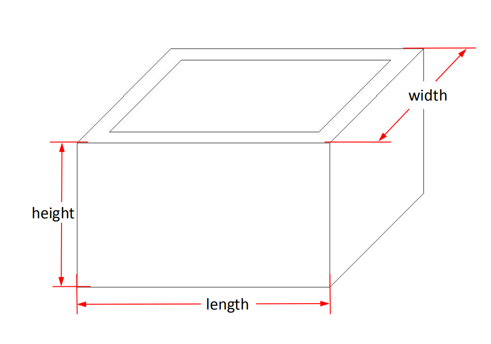 Square Alumina Ceramic Crucible size details