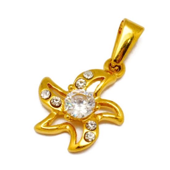 crystal starfish pendant