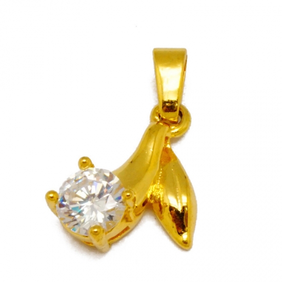 cz gold pendant cz gold pendant