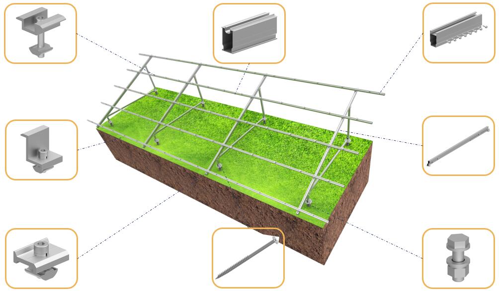 solar plant structure design