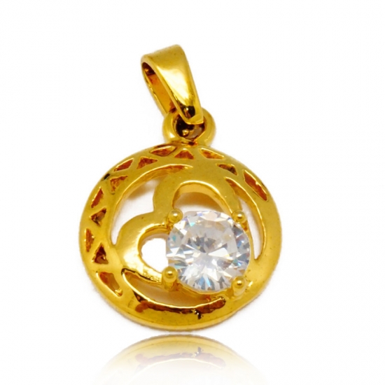 cz gold pendant