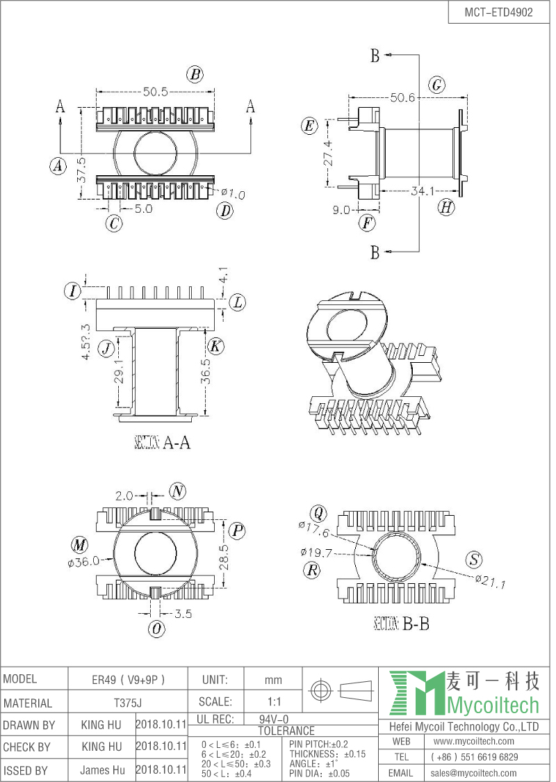 ETD49 vertical bobbin supply ETD49 vertical bobbin supply