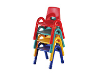 plastic steel frame kids study chair