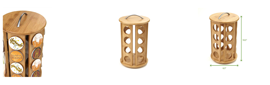 Bamboo Coffee Pod Holder