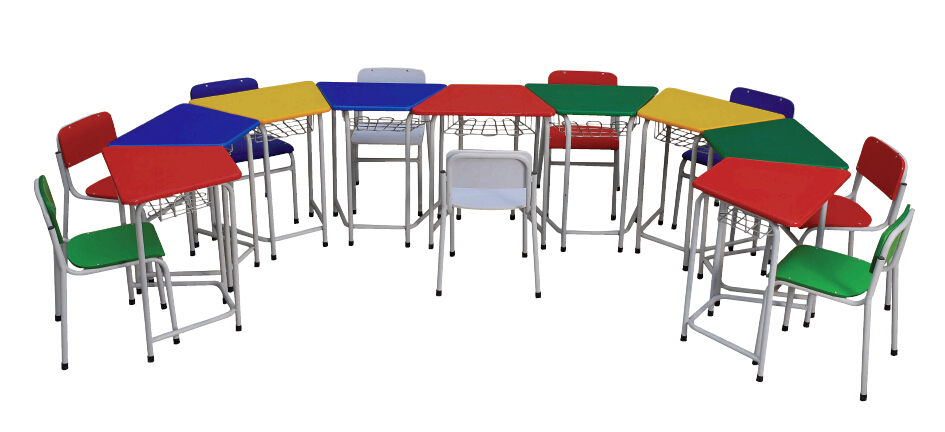 Colorful children desk and chair sets