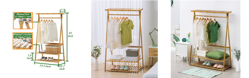 Bamboo Coat Rack