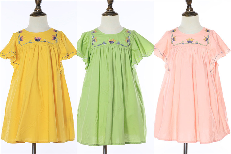 Horn Sleeve Cotton Dress Horn Sleeve Cotton Dress