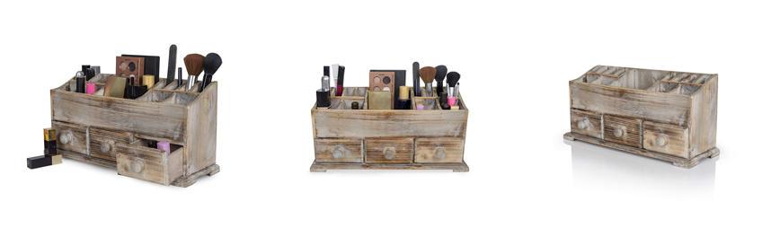 Wooden Makeup Storage Organizer