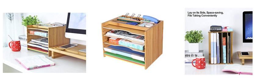 Bamboo Desk Organizer Bamboo Desk Organizer