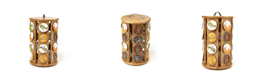 Bamboo Coffee Pod Holder