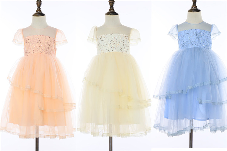 Short Appliqued Tulle A-Line Flower Girl Dress