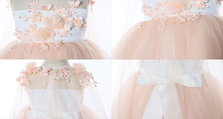 Princess Short Front Long Back Flower Girl Dress Princess Short Front Long Back Flower Girl Dress