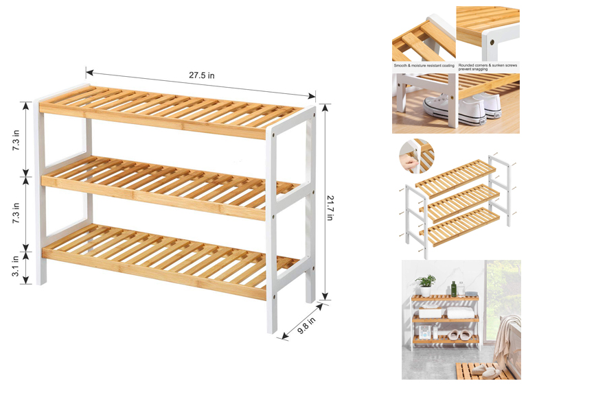 bamboo rack shelves