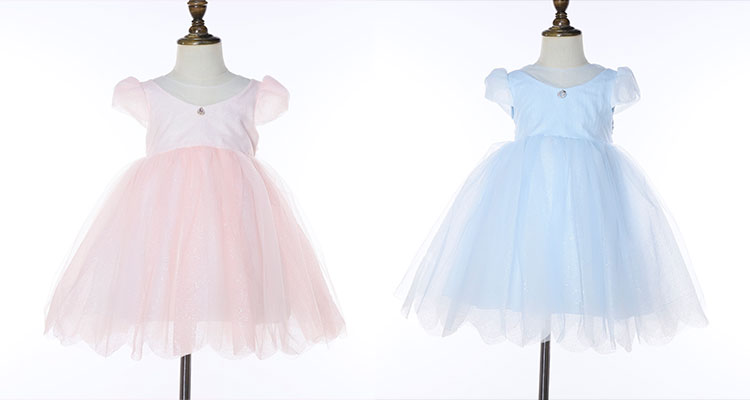 Bubble Sleeve Flower Girl Dress 