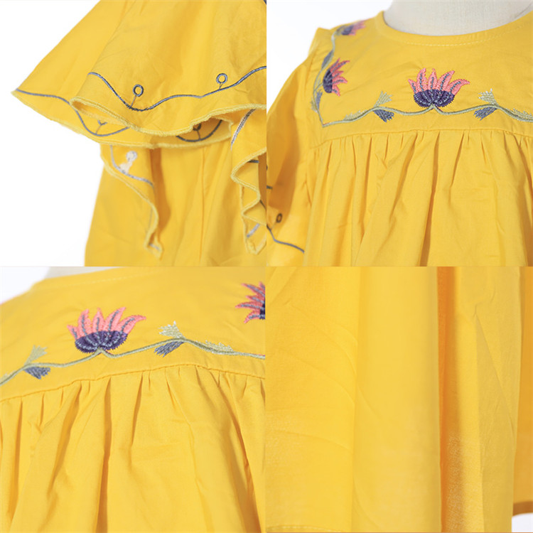 Horn Sleeve Cotton Dress Horn Sleeve Cotton Dress