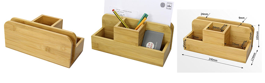 Bamboo Desk Organizer 