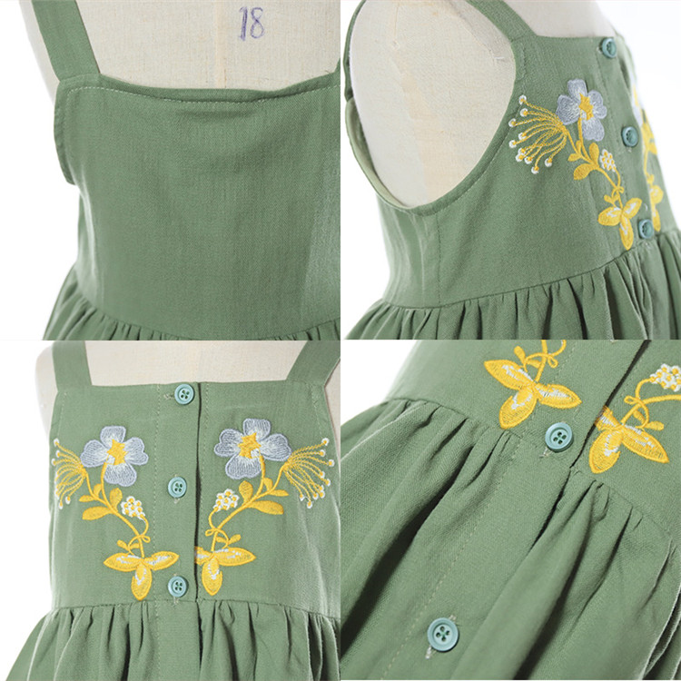 Cotton Kids Sling Sleeveless A-Line Dress