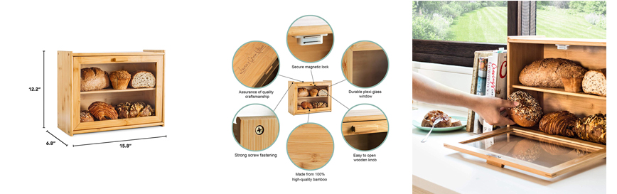 Bamboo Bread Box