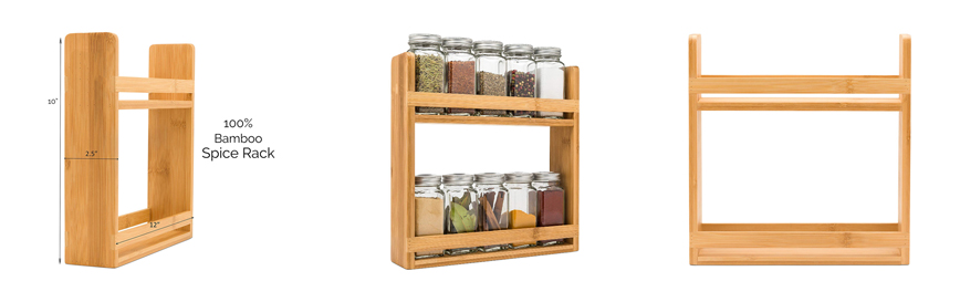 Bamboo Spice Rack