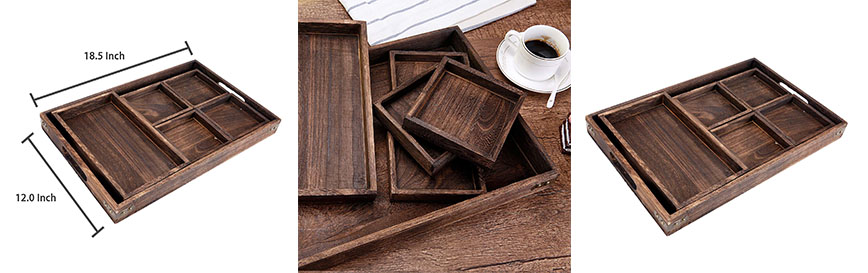 rustic wood serving tray