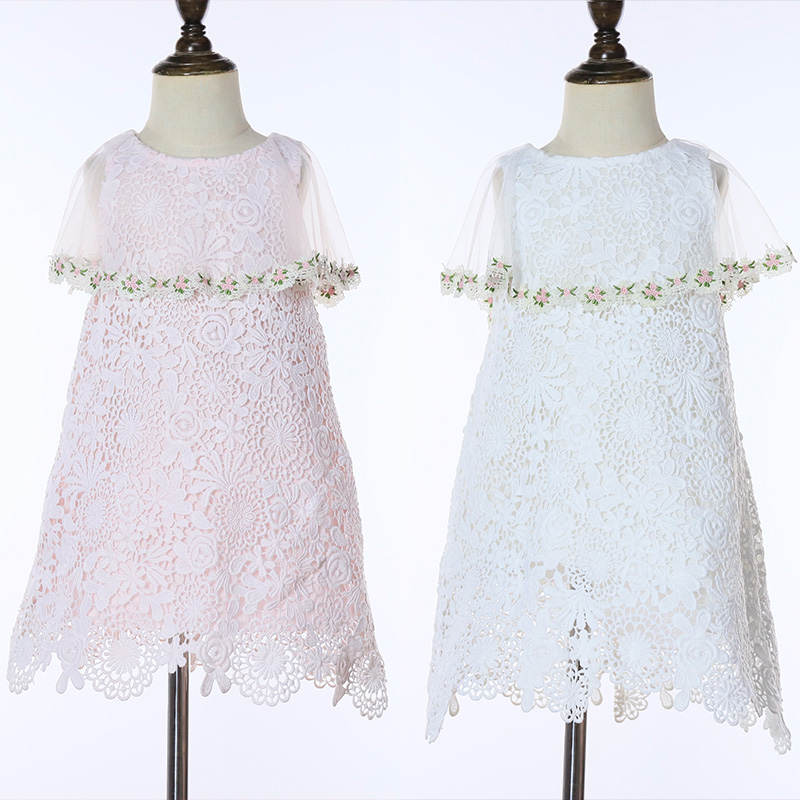 flower lace girls dress