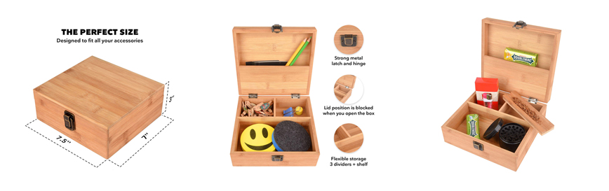 Bamboo Stash Box