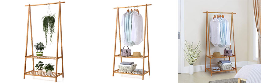 bamboo clothes rack