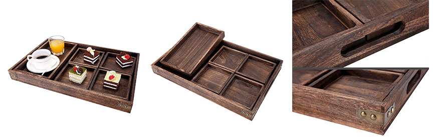 rustic wood serving tray