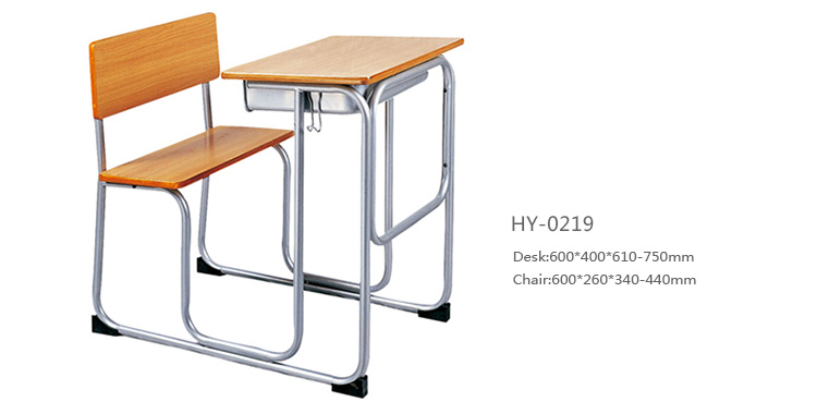 school desk with attaches
