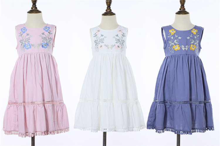 Embroidery Baby Girl's Cotton Dress Embroidery Baby Girl's Cotton Dress