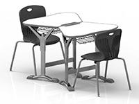 classroom desk and chair