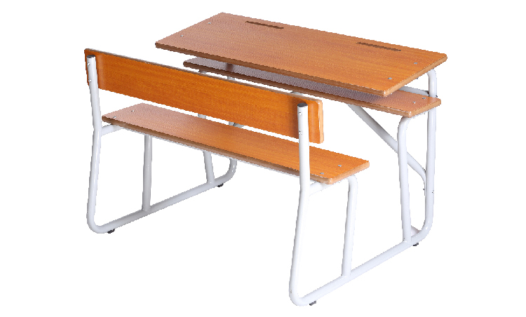 wooden classroom bench