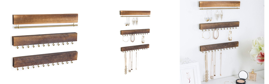 Wood Jewelry Organizer