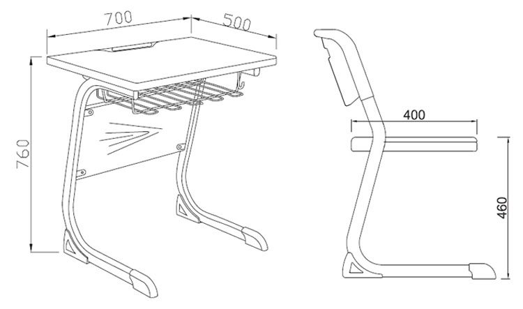 school desk design