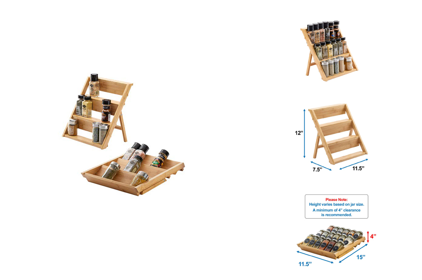 Bamboo Spice Rack