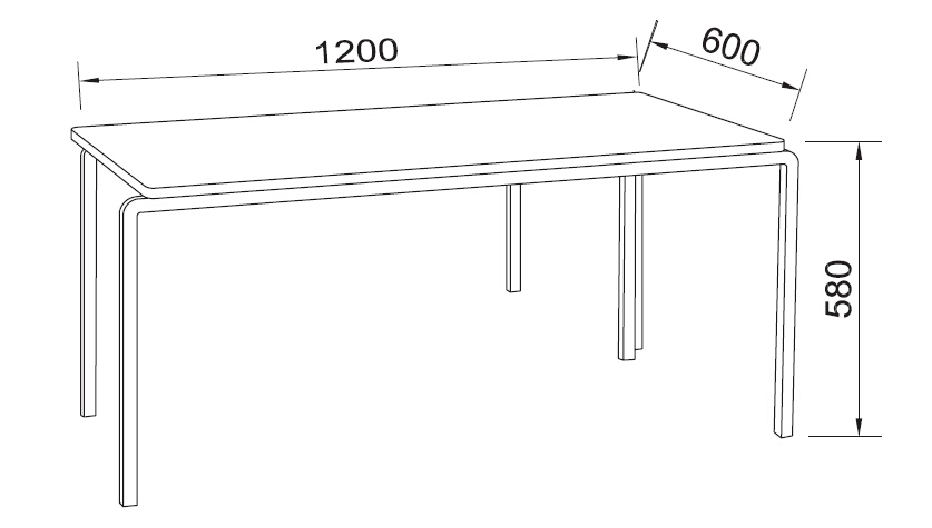 wooden childs study desk