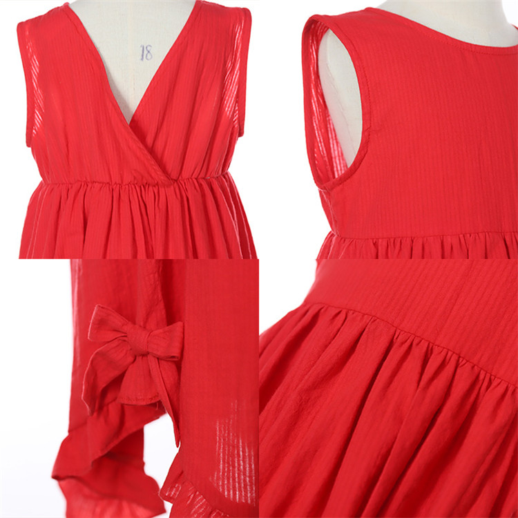 Irregular Sleeveless Girl Dress Irregular Sleeveless Girl Dress
