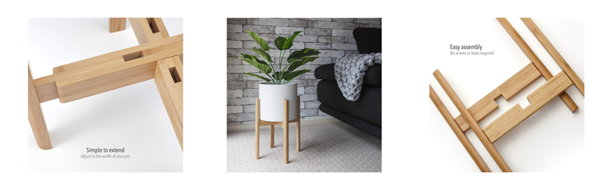 Bamboo Plant Stand