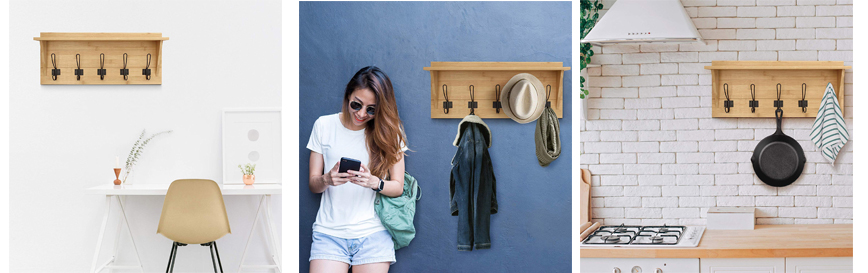 Bamboo Coat Rack