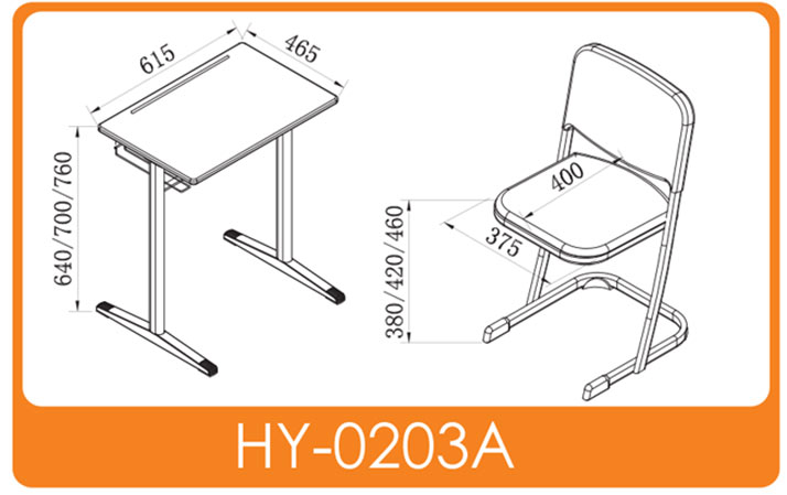 student desk dimensions