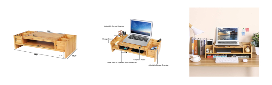 Bamboo Desk Organizer