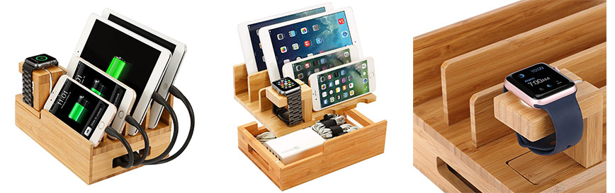 bamboo charging station