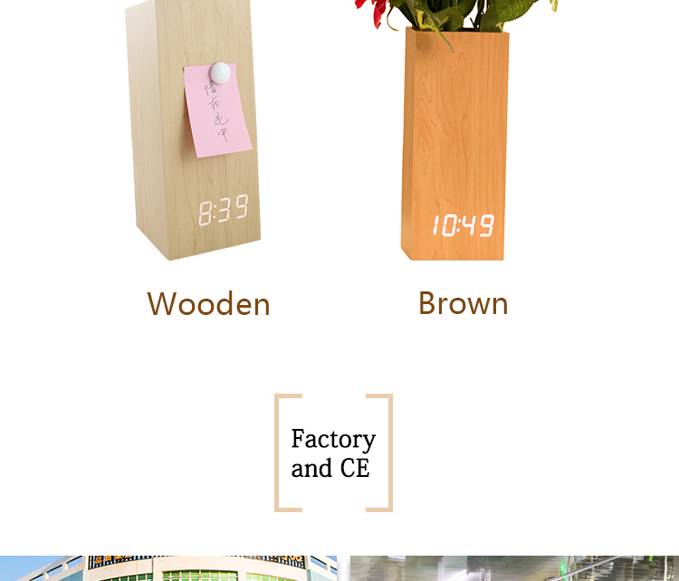 magnet sticky flower pot clock