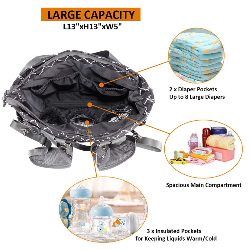 Multipurpose Diaper Tote Bag Multipurpose Diaper Tote Bag